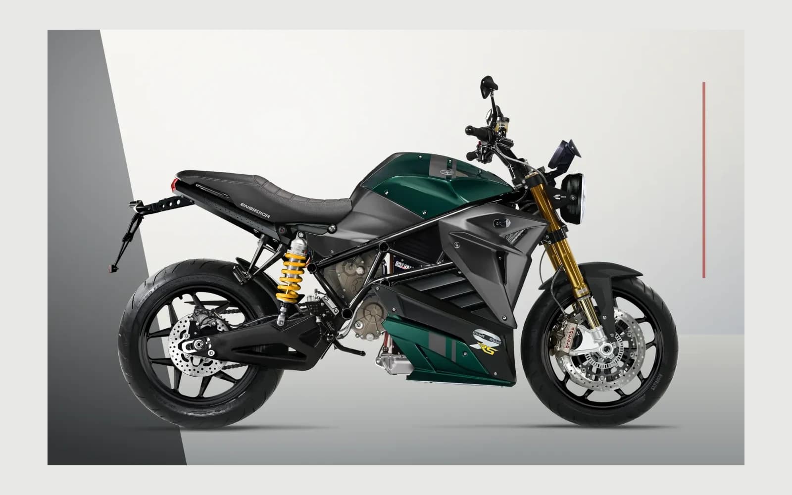 Energica EsseEsse9 в зелёной классической naked-комплектации