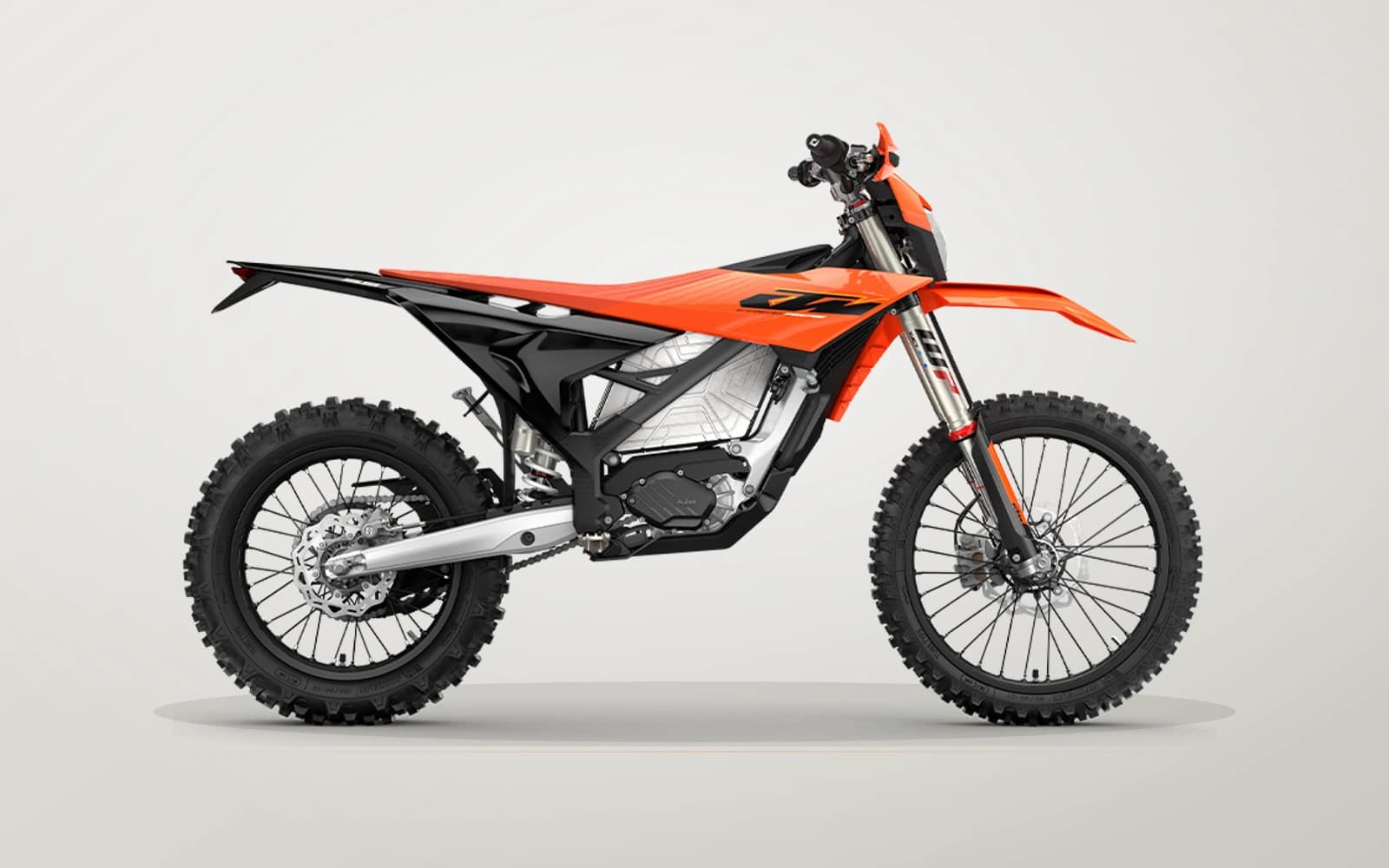 KTM FREERIDE E модельного года 2027, полный off-road профиль