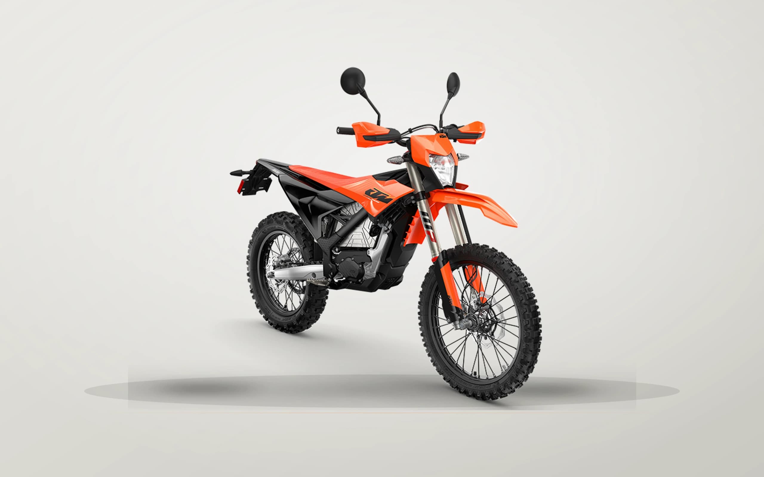KTM FREERIDE E модельного года 2027, полный off-road профиль