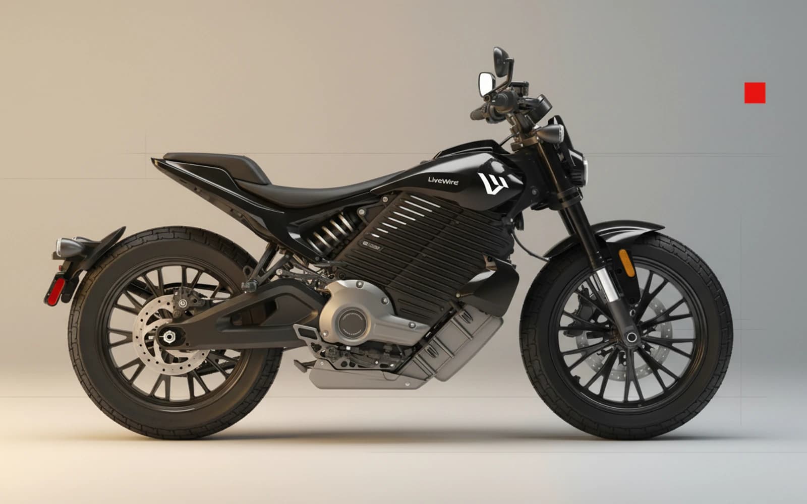 LiveWire S2 Del Mar в чёрной дорожной flat-track комплектации