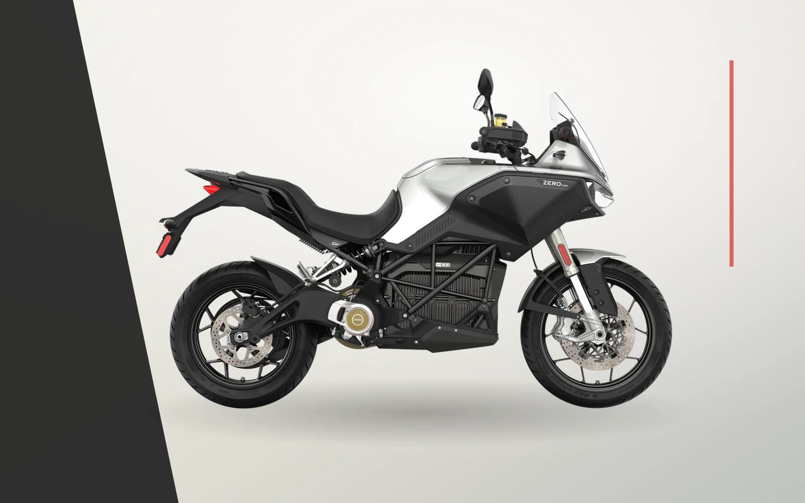 Zero DSR MY2024 в полном серебристом профиле dual-sport модели