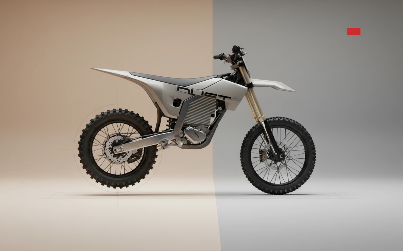 Dust Moto Hightail, визуализация исполнения Светлый / Key Lime — показанное исполнение